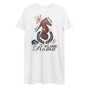 Organic cotton t-shirt dress Loper 'Quanto sei bella'