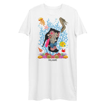 Load image into Gallery viewer, Organic cotton t-shirt dress Medusa Reef &#39;Ocean&#39;
