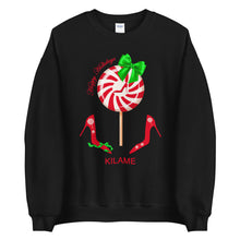 Load image into Gallery viewer, Sweatshirt Peppermint &#39;Happy Holidays&#39;
