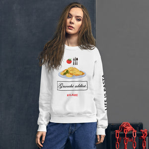 Unisex Sweatshirt 'Gnocchi addict'