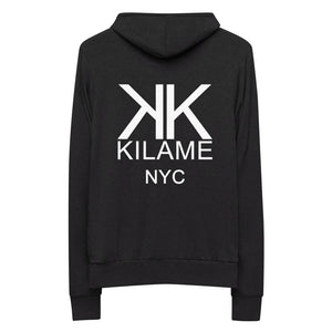 Unisex zip hoodie lightweight Logomania 'Kilame NYC'