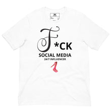 Load image into Gallery viewer, Unisex t-shirt &#39;Fck social media&#39;
