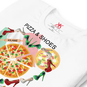 T-shirt 'Pizza and shoes'
