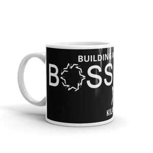 White glossy mug 'Boss lady O'