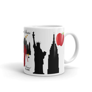 White glossy mug 'Empire State of dreams'