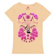 Load image into Gallery viewer, Women’s basic organic t-shirt &#39;Passion flower&#39;
