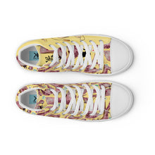 Load image into Gallery viewer, Women’s high top canvas shoes &#39;Tea Party&#39;
