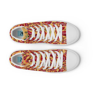 Women’s high top canvas shoes 'Down the rabbit hole'