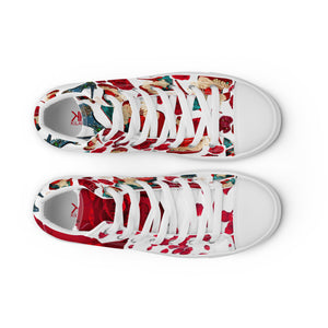 Women’s high top canvas shoes 'Amore tricolore'