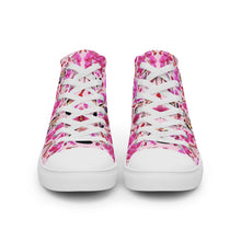 Load image into Gallery viewer, Women’s high top canvas shoes &#39;Secret garden&#39;
