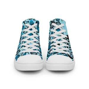 Women’s high top canvas shoes 'Travel blogger'