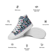 Load image into Gallery viewer, Women’s high top canvas shoes &#39;Blue shoes&#39;
