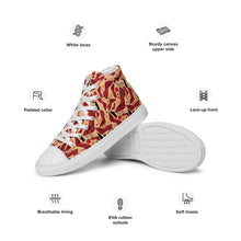 Load image into Gallery viewer, Women’s high top canvas shoes &#39;Empire State of dreams&#39;

