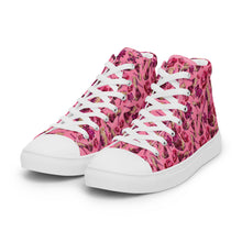 Load image into Gallery viewer, Women’s high top canvas shoes &#39;Pink Diamond&#39;
