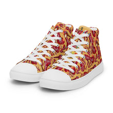 Load image into Gallery viewer, Women’s high top canvas shoes &#39;Down the rabbit hole&#39;
