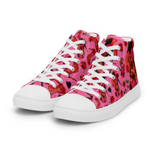 Load image into Gallery viewer, Women’s high top canvas shoes &#39;Deel Love&#39;
