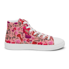 Load image into Gallery viewer, Women’s high top canvas shoes &#39;Hollywood&#39;
