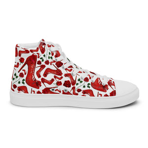 Women’s high top canvas shoes 'Love yourself'