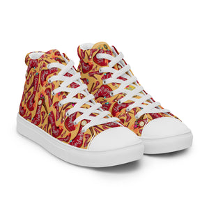 Women’s high top canvas shoes 'Down the rabbit hole'