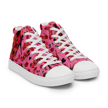 Load image into Gallery viewer, Women’s high top canvas shoes &#39;Deel Love&#39;

