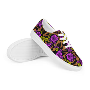 Women’s lace-up canvas shoes 'Purple Gold'
