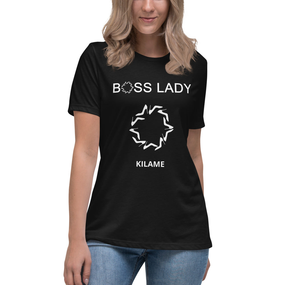 Women's Relaxed T-Shirt 'Boss Lady O'