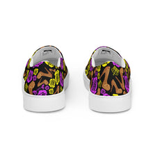 Load image into Gallery viewer, Women’s slip-on canvas shoes &#39;Purple Gold&#39;
