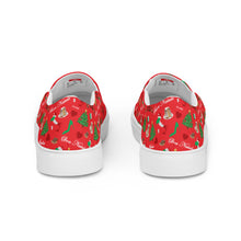Load image into Gallery viewer, Women’s slip-on canvas shoes &#39;Buon Natale Italiano&#39;
