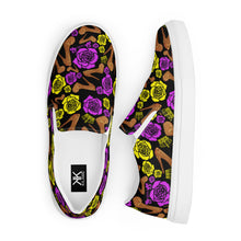 Load image into Gallery viewer, Women’s slip-on canvas shoes &#39;Purple Gold&#39;
