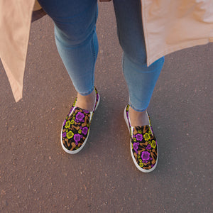 Women’s slip-on canvas shoes 'Purple Gold'