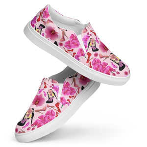 Women’s slip-on canvas shoes 'Secret garden'