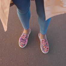 Load image into Gallery viewer, Women’s slip-on canvas shoes &#39;OMG. Shoes!
