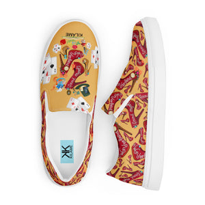 Women’s slip-on canvas shoes 'Down the rabbit hole'