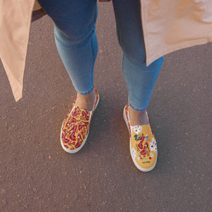 Women’s slip-on canvas shoes 'Down the rabbit hole'