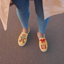 Load image into Gallery viewer, Women’s slip-on canvas shoes &#39;Ginger bread&#39;
