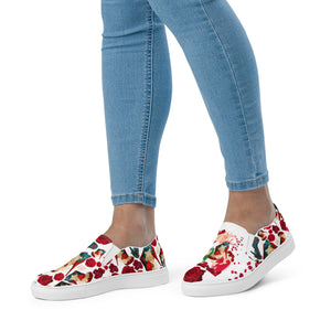 Women’s slip-on canvas shoes 'Amore tricolore'