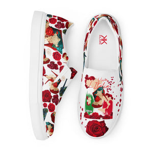 Women’s slip-on canvas shoes 'Amore tricolore'