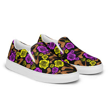 Load image into Gallery viewer, Women’s slip-on canvas shoes &#39;Purple Gold&#39;
